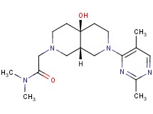 2-[(4aS*,8aS*)-7-(2,5-dimethylpyrimidin-4-yl)-4a-hydroxyoctahydro-2,7-naphthyridin-2(1H)-yl]-N,N-dimethylacetamide