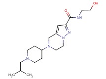N-(2-hydroxyethyl)-5-(1-isobutylpiperidin-4-yl)-4,5,6,7-tetrahydropyrazolo[1,5-a]pyrazine-2-carboxamide