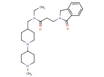 N-ethyl-N-[(1'-methyl-1,4'-bipiperidin-4-yl)methyl]-3-(1-oxo-1,3-dihydro-2H-isoindol-2-yl)propanamide