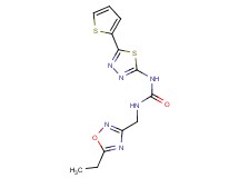 N-[(5-ethyl-1,2,4-oxadiazol-3-yl)methyl]-N'-[5-(2-thienyl)-1,3,4-thiadiazol-2-yl]urea