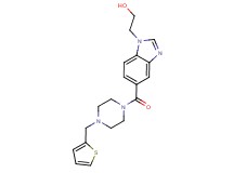 2-(5-{[4-(2-thienylmethyl)piperazin-1-yl]carbonyl}-1H-benzimidazol-1-yl)ethanol