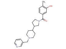 2-methyl-5-({3-[1-(3-pyridinylmethyl)-4-piperidinyl]-1-pyrrolidinyl}carbonyl)phenol