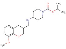 isopropyl 4-{[(8-methoxy-3,4-dihydro-2H-chromen-3-yl)methyl]amino}piperidine-1-carboxylate