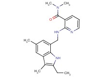 2-{[(2-ethyl-3,5-dimethyl-1H-indol-7-yl)methyl]amino}-N,N-dimethylnicotinamide