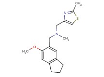 1-(6-methoxy-2,3-dihydro-1H-inden-5-yl)-N-methyl-N-[(2-methyl-1,3-thiazol-4-yl)methyl]methanamine