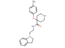 N-[2-(2,3-dihydro-1H-indol-1-yl)ethyl]-4-(4-methylphenoxy)piperidine-4-carboxamide