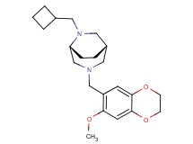 (1S*,5R*)-6-(cyclobutylmethyl)-3-[(7-methoxy-2,3-dihydro-1,4-benzodioxin-6-yl)methyl]-3,6-diazabicyclo[3.2.2]nonane