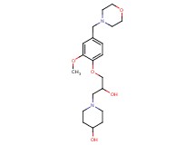 1-{2-hydroxy-3-[2-methoxy-4-(morpholin-4-ylmethyl)phenoxy]propyl}piperidin-4-ol