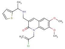 1-(2-chloro-2-propen-1-yl)-6,7-dimethoxy-3-({[1-(2-thienyl)ethyl]amino}methyl)-2(1H)-quinolinone