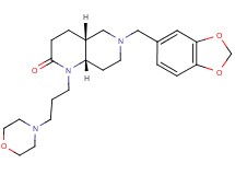 (4aR*,8aS*)-6-(1,3-benzodioxol-5-ylmethyl)-1-[3-(4-morpholinyl)propyl]octahydro-1,6-naphthyridin-2(1H)-one