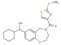 cyclohexyl(4-{[2-(methylthio)-1,3-thiazol-4-yl]carbonyl}-2,3,4,5-tetrahydro-1,4-benzoxazepin-7-yl)methanol