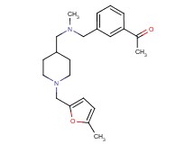 1-(3-{[methyl({1-[(5-methyl-2-furyl)methyl]-4-piperidinyl}methyl)amino]methyl}phenyl)ethanone