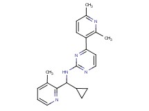 N-[cyclopropyl(3-methylpyridin-2-yl)methyl]-4-(2,6-dimethylpyridin-3-yl)pyrimidin-2-amine