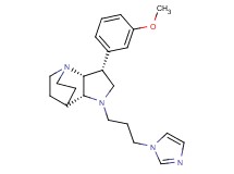 (3R*,3aR*,7aR*)-1-[3-(1H-imidazol-1-yl)propyl]-3-(3-methoxyphenyl)octahydro-4,7-ethanopyrrolo[3,2-b]pyridine