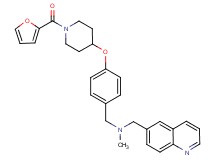 (4-{[1-(2-furoyl)-4-piperidinyl]oxy}benzyl)methyl(6-quinolinylmethyl)amine
