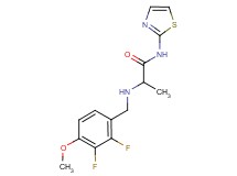 2-[(2,3-difluoro-4-methoxybenzyl)amino]-N-1,3-thiazol-2-ylpropanamide