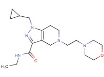 1-(cyclopropylmethyl)-N-ethyl-5-[2-(4-morpholinyl)ethyl]-4,5,6,7-tetrahydro-1H-pyrazolo[4,3-c]pyridine-3-carboxamide