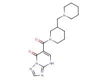 6-{[3-(1-piperidinylmethyl)-1-piperidinyl]carbonyl}[1,2,4]triazolo[1,5-a]pyrimidin-7(4H)-one
