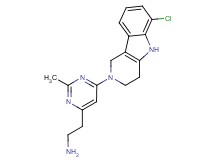 2-[6-(6-chloro-1,3,4,5-tetrahydro-2H-pyrido[4,3-b]indol-2-yl)-2-methylpyrimidin-4-yl]ethanamine