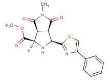 methyl (1R*,3S*,3aR*,6aS*)-5-methyl-4,6-dioxo-3-(4-phenyl-1,3-thiazol-2-yl)octahydropyrrolo[3,4-c]pyrrole-1-carboxylate