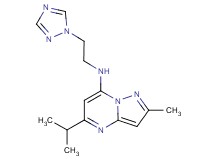 5-isopropyl-2-methyl-N-[2-(1H-1,2,4-triazol-1-yl)ethyl]pyrazolo[1,5-a]pyrimidin-7-amine