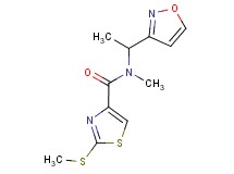 N-(1-isoxazol-3-ylethyl)-N-methyl-2-(methylthio)-1,3-thiazole-4-carboxamide