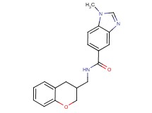 N-(3,4-dihydro-2H-chromen-3-ylmethyl)-1-methyl-1H-benzimidazole-5-carboxamide