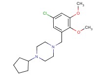 1-(5-chloro-2,3-dimethoxybenzyl)-4-cyclopentylpiperazine trifluoroacetate