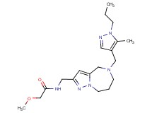 2-methoxy-N-({5-[(5-methyl-1-propyl-1H-pyrazol-4-yl)methyl]-5,6,7,8-tetrahydro-4H-pyrazolo[1,5-a][1,4]diazepin-2-yl}methyl)acetamide