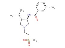 N-{rel-(3R,4S)-4-isopropyl-1-[2-(methylsulfonyl)ethyl]-3-pyrrolidinyl}-3-methylbenzamide hydrochloride