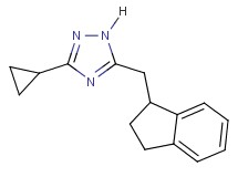 3-cyclopropyl-5-(2,3-dihydro-1H-inden-1-ylmethyl)-1H-1,2,4-triazole