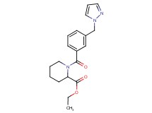 ethyl 1-[3-(1H-pyrazol-1-ylmethyl)benzoyl]piperidine-2-carboxylate