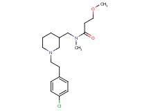 N-({1-[2-(4-chlorophenyl)ethyl]-3-piperidinyl}methyl)-3-methoxy-N-methylpropanamide