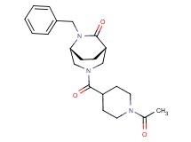 (1S*,5R*)-3-[(1-acetyl-4-piperidinyl)carbonyl]-6-benzyl-3,6-diazabicyclo[3.2.2]nonan-7-one