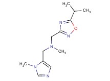 1-(5-isopropyl-1,2,4-oxadiazol-3-yl)-N-methyl-N-[(1-methyl-1H-imidazol-5-yl)methyl]methanamine