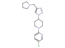 5-chloro-2-{4-[4-(1-pyrrolidinylmethyl)-1H-1,2,3-triazol-1-yl]-1-piperidinyl}pyridine bis(trifluoroacetate)