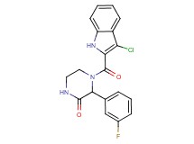 4-[(3-chloro-1H-indol-2-yl)carbonyl]-3-(3-fluorophenyl)piperazin-2-one