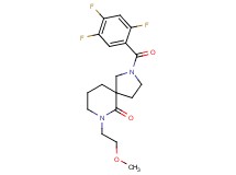 7-(2-methoxyethyl)-2-(2,4,5-trifluorobenzoyl)-2,7-diazaspiro[4.5]decan-6-one