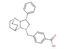 4-{[(3R*,3aR*,7aR*)-3-phenylhexahydro-4,7-ethanopyrrolo[3,2-b]pyridin-1(2H)-yl]methyl}benzoic acid