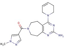 4-(3,6-dihydropyridin-1(2H)-yl)-7-[(1-methyl-1H-pyrazol-4-yl)carbonyl]-6,7,8,9-tetrahydro-5H-pyrimido[4,5-d]azepin-2-amine