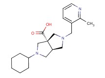 (3aS*,6aS*)-2-cyclohexyl-5-[(2-methylpyridin-3-yl)methyl]hexahydropyrrolo[3,4-c]pyrrole-3a(1H)-carboxylic acid
