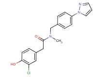 2-(3-chloro-4-hydroxyphenyl)-N-methyl-N-[4-(1H-pyrazol-1-yl)benzyl]acetamide