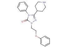 2-(2-phenoxyethyl)-4-phenyl-5-(4-piperidinyl)-2,4-dihydro-3H-1,2,4-triazol-3-one hydrochloride