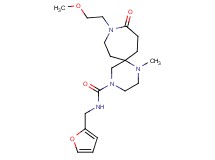 N-(2-furylmethyl)-9-(2-methoxyethyl)-1-methyl-10-oxo-1,4,9-triazaspiro[5.6]dodecane-4-carboxamide