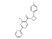 5-{[2-(4-fluorophenyl)azetidin-1-yl]carbonyl}-2-pyridin-2-ylpyrimidin-4-ol