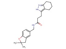 N-[(2,2-dimethyl-2,3-dihydro-1-benzofuran-5-yl)methyl]-3-(4,5,6,7-tetrahydro-2H-indazol-3-yl)propanamide