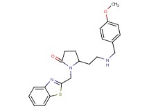 1-(1,3-benzothiazol-2-ylmethyl)-5-{2-[(4-methoxybenzyl)amino]ethyl}-2-pyrrolidinone