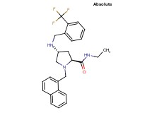 (4R)-N-ethyl-1-(1-naphthylmethyl)-4-{[2-(trifluoromethyl)benzyl]amino}-L-prolinamide