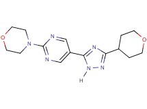 4-{5-[3-(tetrahydro-2H-pyran-4-yl)-1H-1,2,4-triazol-5-yl]pyrimidin-2-yl}morpholine