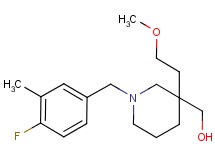 [1-(4-fluoro-3-methylbenzyl)-3-(2-methoxyethyl)-3-piperidinyl]methanol